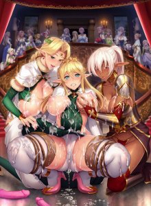 [HMV] Kyonyuu Elf Oyako Saimin Slideshow! — смотреть хентай онлайн