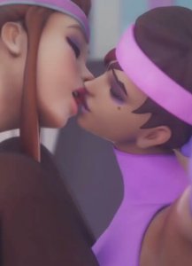 [SFM] Brigitte's Gym — смотреть хентай онлайн