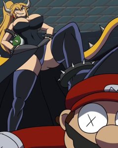 Bowsette's alternate origin — смотреть хентай онлайн