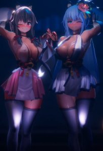 [MMD] Nekomimi Shrine + Bonus — смотреть хентай онлайн