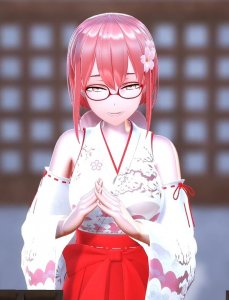 [MMD] Serving Shrine Maiden Haru Sakura [WIP] — смотреть хентай онлайн